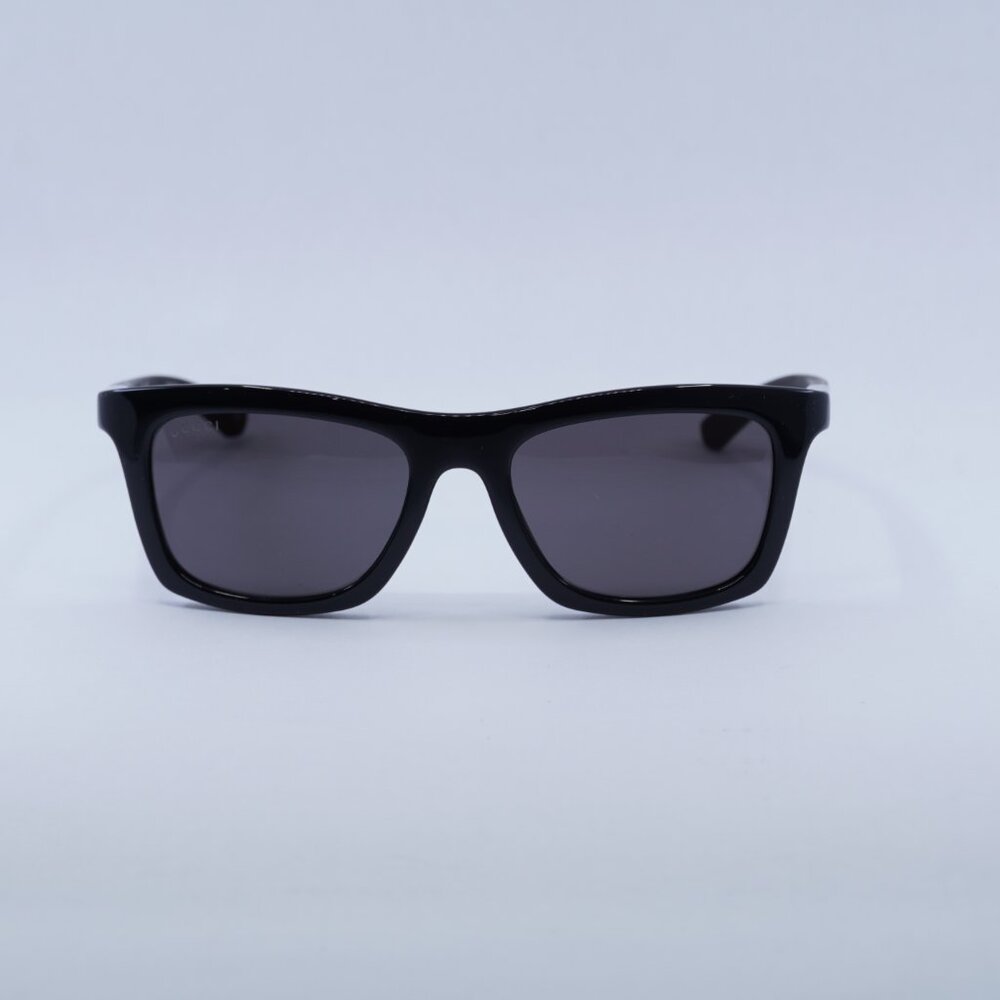 🕶️ New Gucci GG1735S 001 Sunglasses - Shiny Black Frame, Grey Lenses - Picture 2 of 10